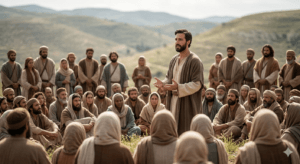 Jesus Christ teaching people